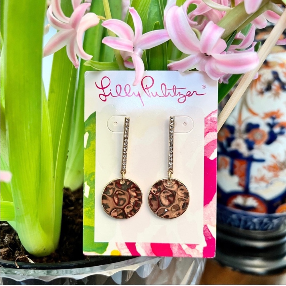 Lilly Pulitzer Samba Earrings Gold Metallic